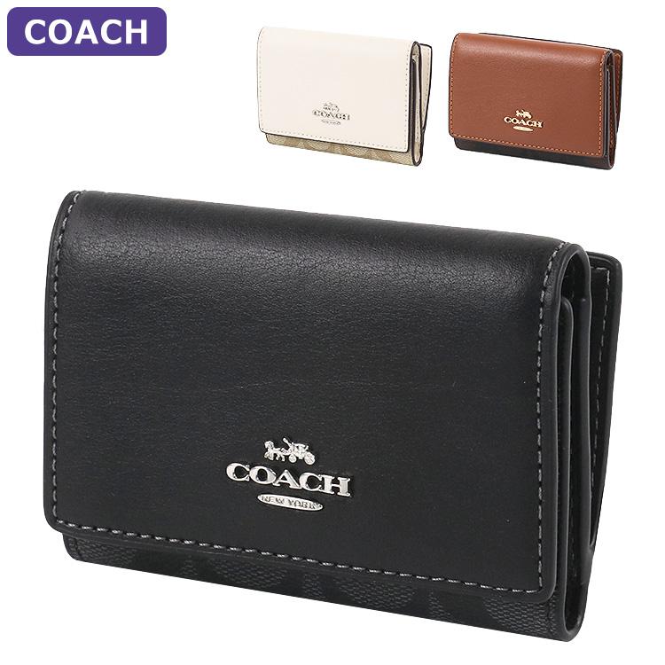 コーチ COACH 財布 三つ折り財布 CM761 ミニ財布 シグネチャー 