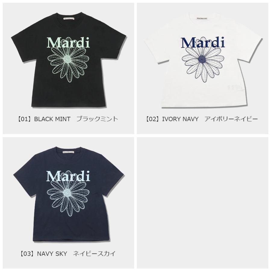 マルディメクルディ Mardi Mercredi Tシャツ SLIM TSHIRT FLOWERMARDI 半袖 レディース 韓国 ファッション アパレル｜hommage-annex｜05