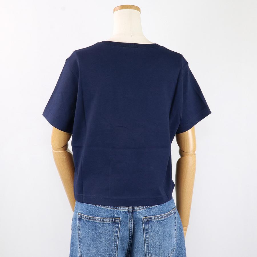 マリテフランソワジルボー MARITHE + FRANCOIS GIRBAUD Tシャツ W CLASSIC LOGO CROP TEE NAVY 半袖 レディース 韓国 ファッション アパレル クロップド丈｜hommage-annex｜05