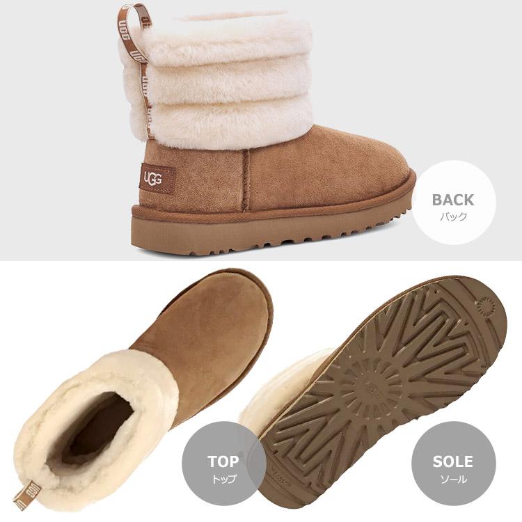 アグ UGG シューズ ブーツ FLUFF MINI QUILTED フラッフ ミニ キルテッド ムートン シープスキン 正規品 レディース 新作 母の日 :ugg