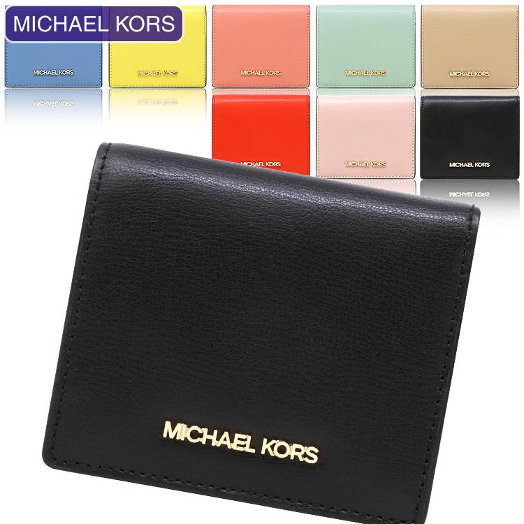 在庫僅少】 KORS マイケルコース 折りたたみ財布 黒 MICHAEL - 折り
