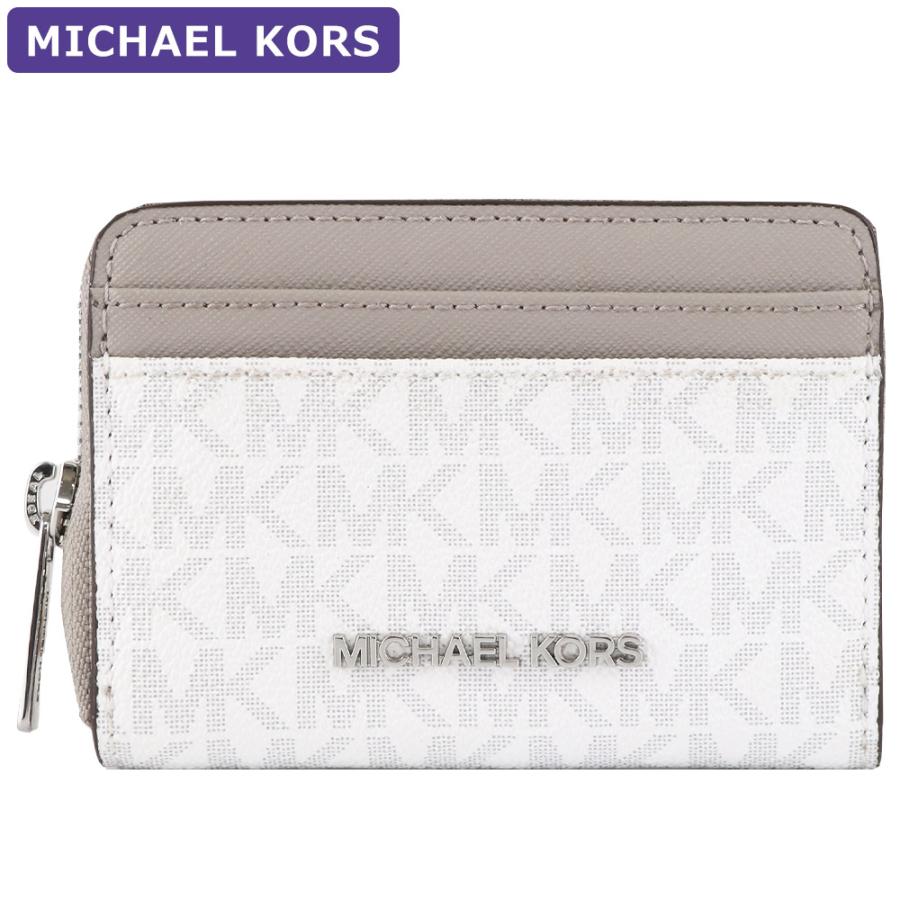 【おトク】 新品 ホワイト コインケース マイケルコース KORS MICHAEL 折り財布