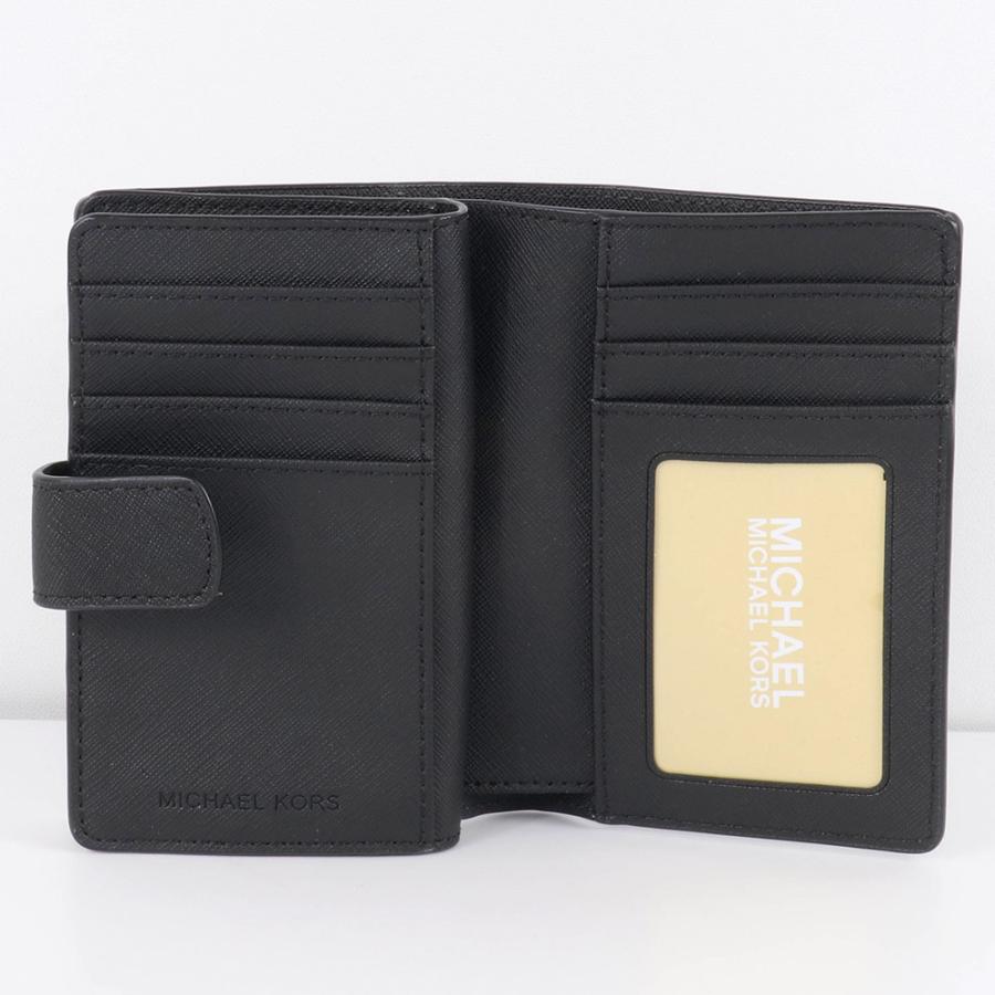 マイケルコース MICHAEL KORS 財布 二つ折り財布 35R4STVF6L BLACK ID 