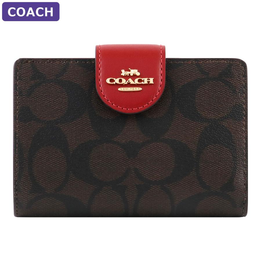 COACH（コーチ） 財布 二つ折り財布 C0082 IMRVQ シグネチャー ミニ
