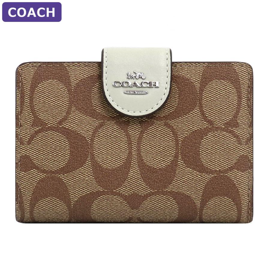 新品✨️ COACH コーチ 二つ折り財布 財布 ウォレット シグネチャー 新品 楽天市場】コーチ アウトレット 二つ折り財布 シグネチャー ミニ財布