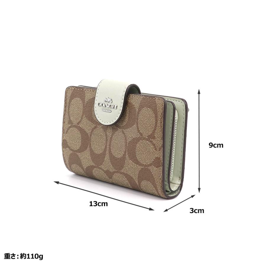 COACH コーチ 財布 二つ折り財布 C0082 SVV7Q シグネチャー ミニ