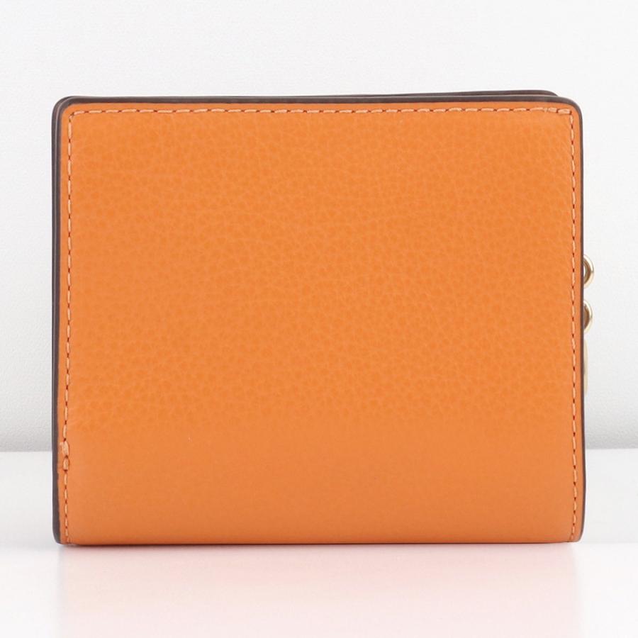 新品　COACH 二つ折り財布 オレンジ　シグネチャー 超最新 新品 COACH コーチ 折り財布 オレンジ 二つ折り財布