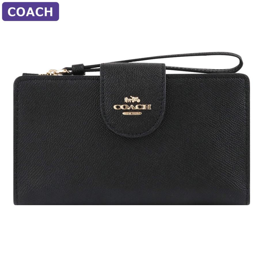 コーチ COACH 財布 長財布 C2869 IMBLK 二つ折り財布 レディース ウォレット 新作