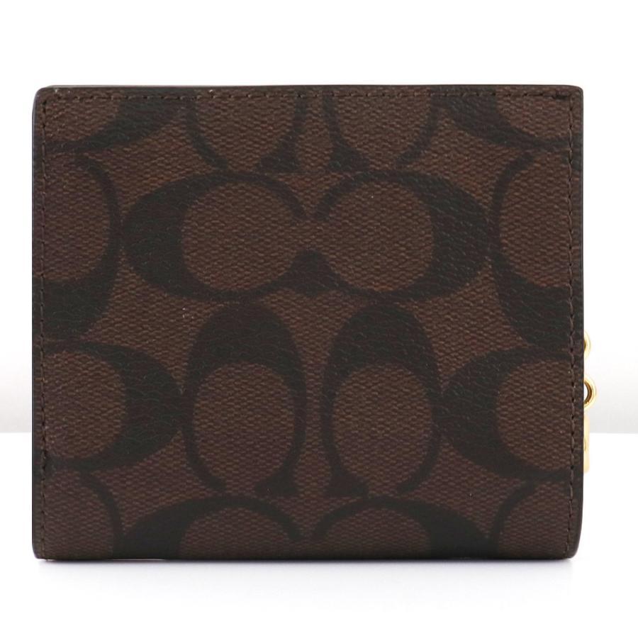 コーチ アウトレット COACH 二つ折り財布 レディース ブラウン  