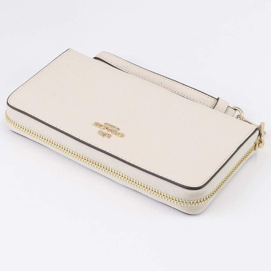 COACH　コーチ　C3441　長財布　ストラップ付　IMCHK　ホワイト COACH コーチ 財布 長財布 C3441 ストラップ付 ラウンドジップ
