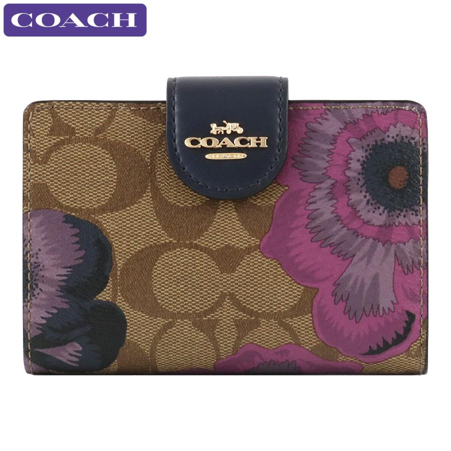 コーチ Coach 財布 二つ折り財布 C3452 Imroj シグネチャー 花柄 ミニ財布 ミニ 小さめ アウトレット レディース 新作 C3452 Imroj Hommage 通販 Yahoo ショッピング