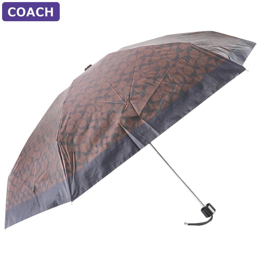 COACH（コーチ） 傘 C4322 折りたたみ シグネチャー アウトレット