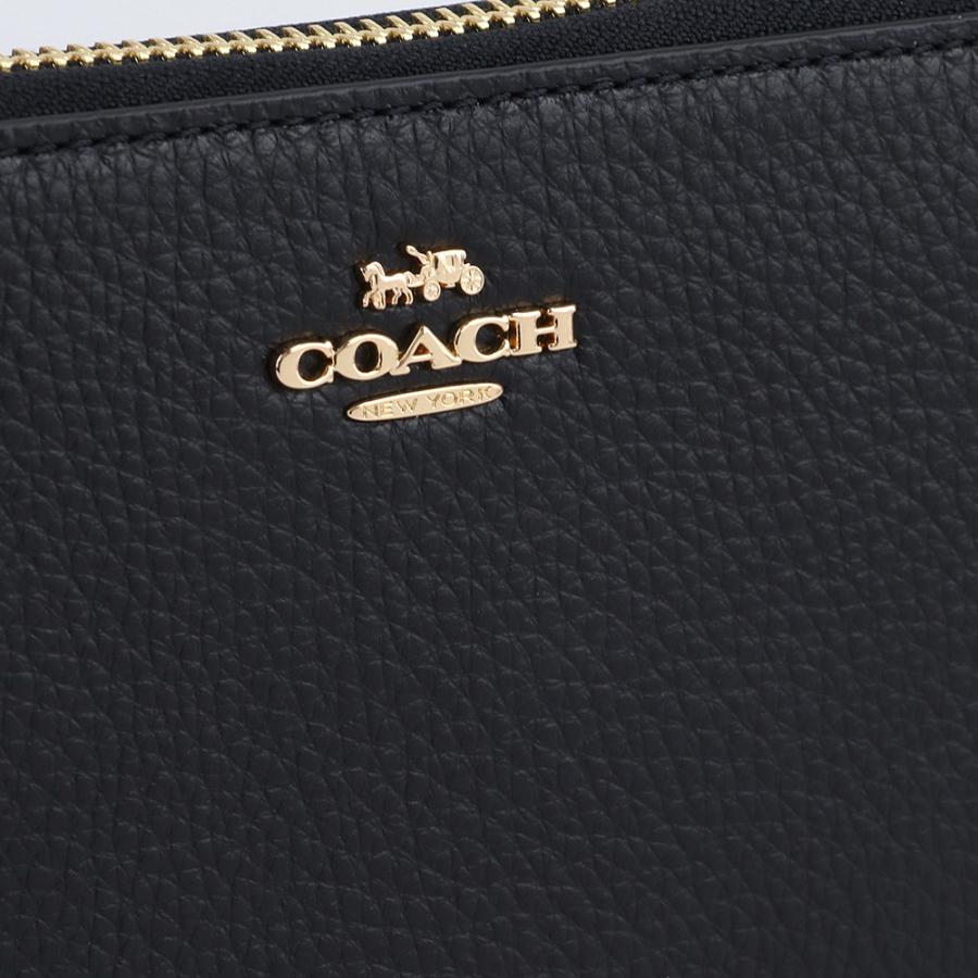 COACH（コーチ） 財布 長財布 C4451 IMBLK ストラップ付 ラウンド