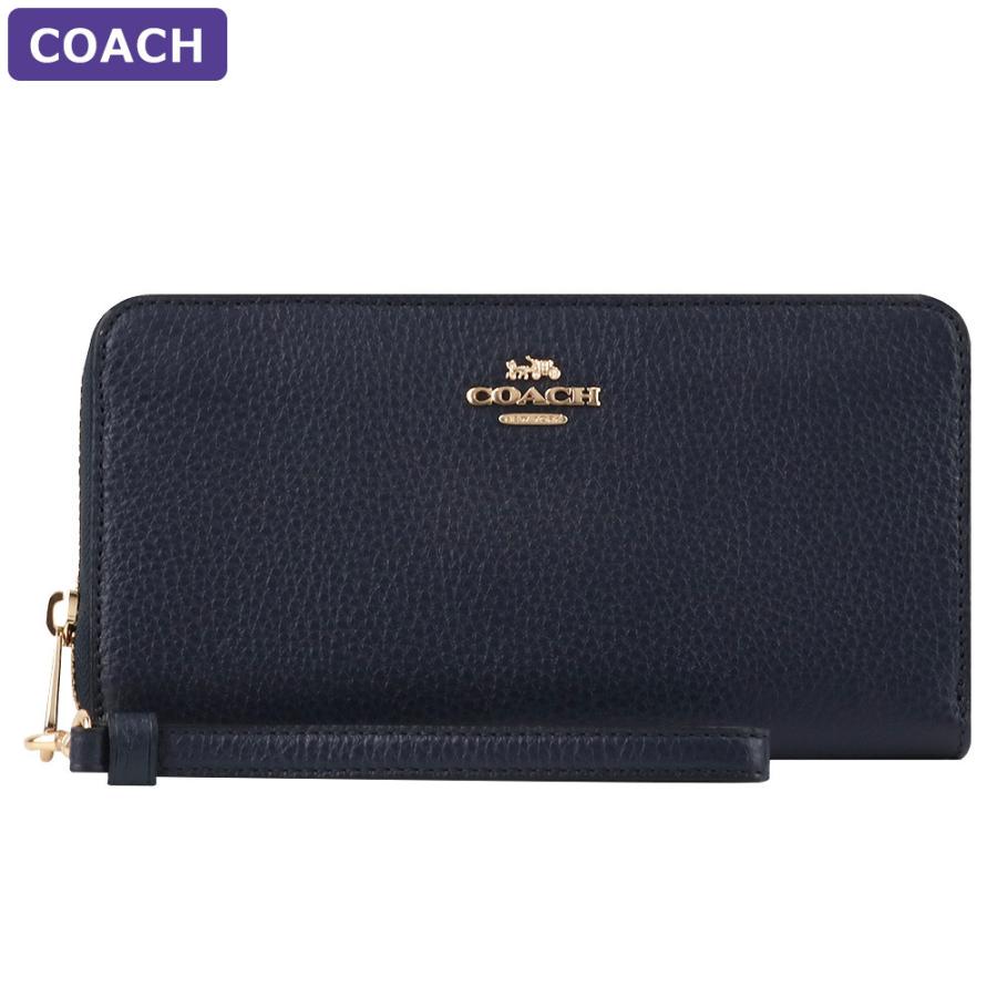 COACH コーチ 財布 長財布 C4451 IMMID ストラップ付 ラウンドジップ  