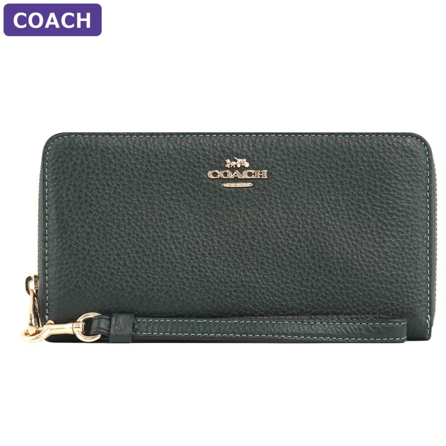 COACH（コーチ） 財布 長財布 C4451 IMRFT ストラップ付 ラウンド