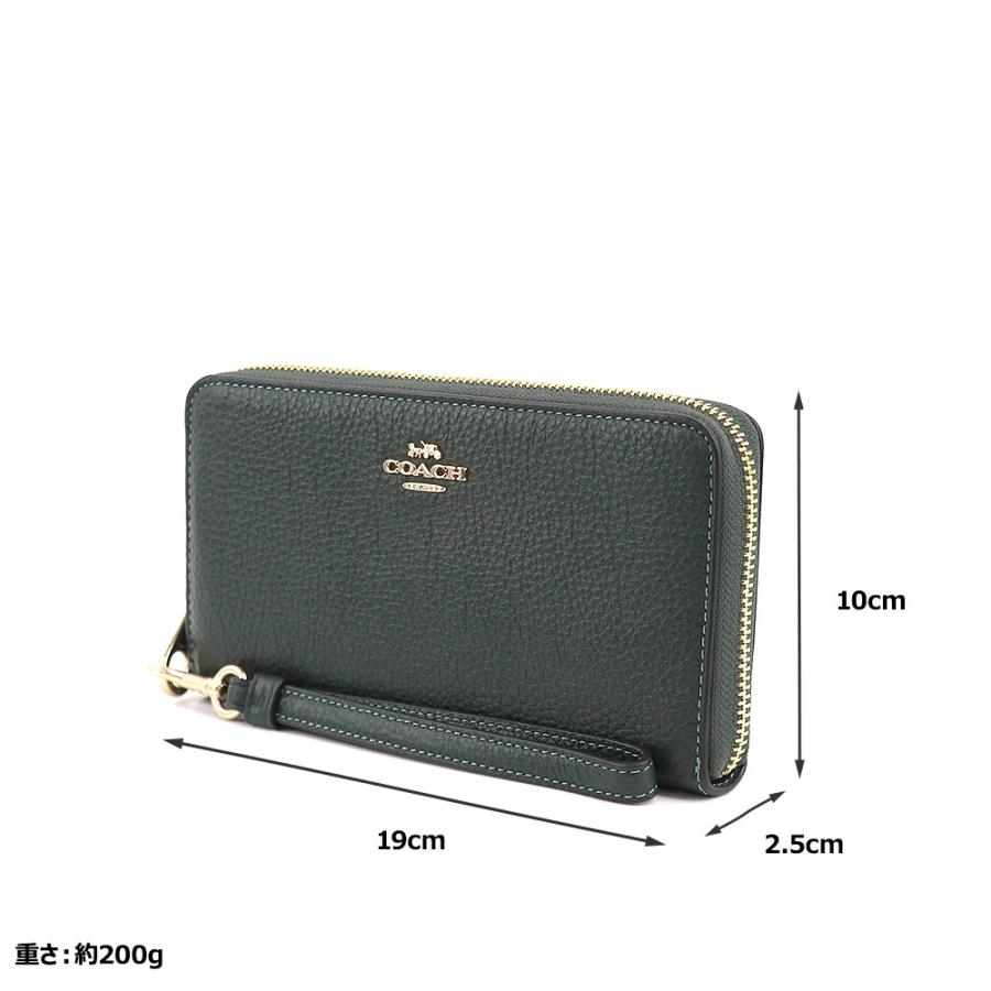 COACH（コーチ） 財布 長財布 C4451 IMRFT ストラップ付 ラウンド