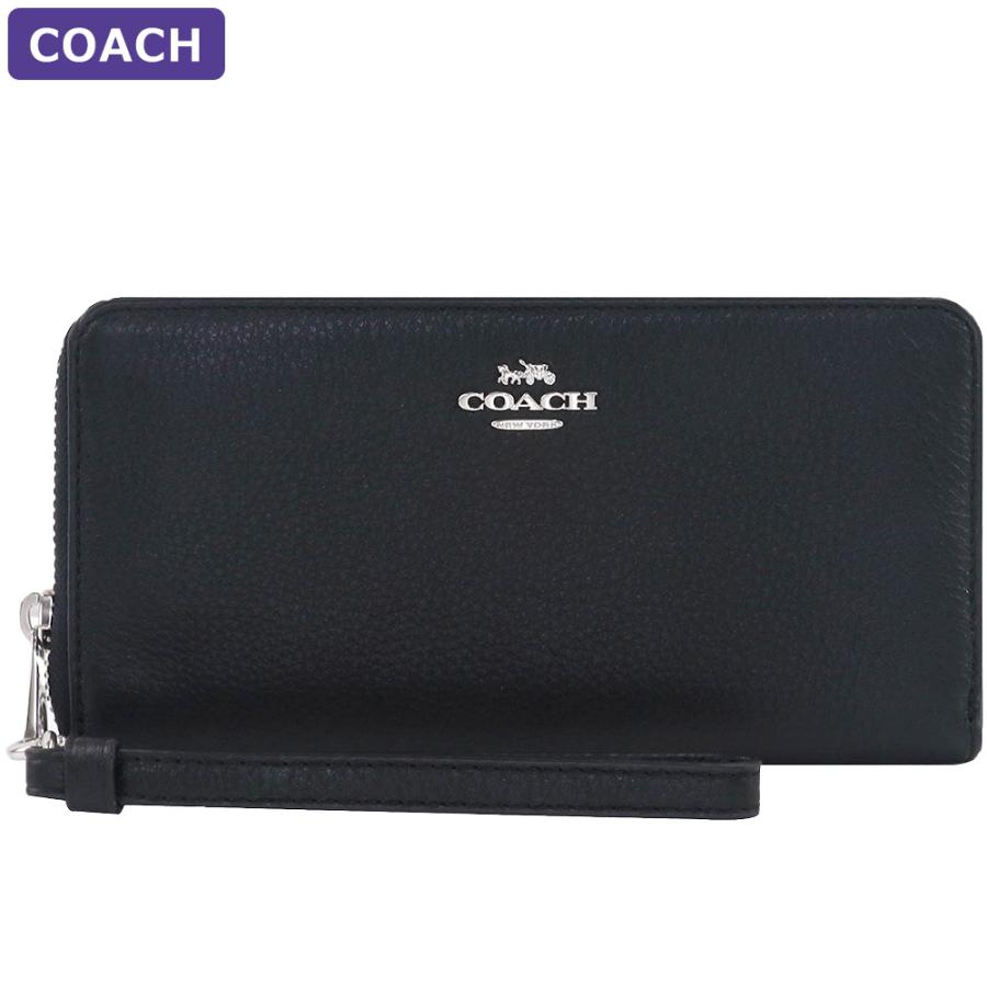 COACH（コーチ） 財布 長財布 C4451 SVDTV ストラップ付 ラウンド