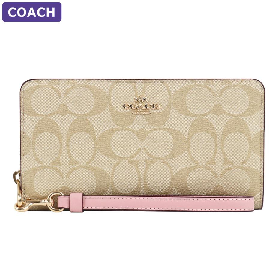 COACH（コーチ） 財布 長財布 C4452 IMV3C ストラップ付 シグネチャー