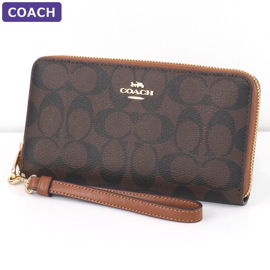 COACH コーチ 財布 長財布 C4452 IMW6S ストラップ付 シグネチャー