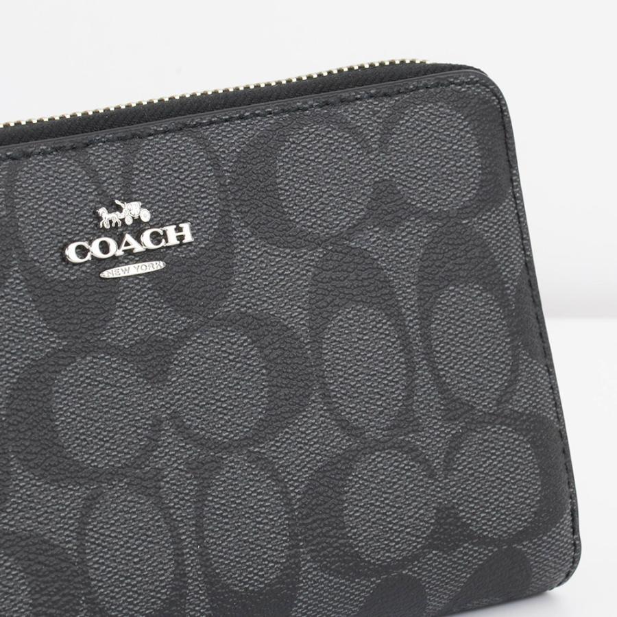 COACH ブラック 長財布 C4452 SVTSQ 新品未使用 新品 コーチ COACH 長財布 シグネチャー C4452 ブラックスモーク