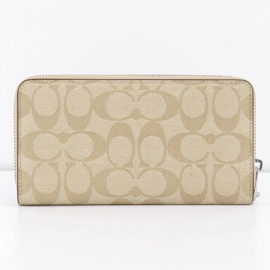 COACH（コーチ） 財布 長財布 C4452 SVUDV ストラップ付 シグネチャー