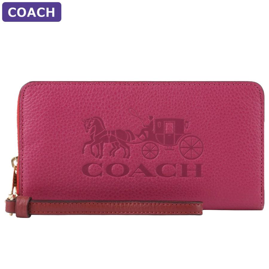☆新品☆ 【コーチ】 長財布 エンボス ジップウォレット C5889 レディース COACH コーチ 財布 長財布 C5889 ストラップ付 ラウンドジップ