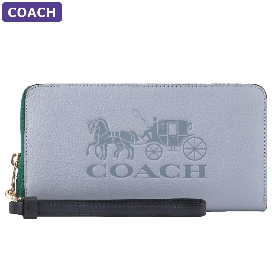 COACH コーチ 財布 長財布 C5889 ストラップ付 ラウンドジップ