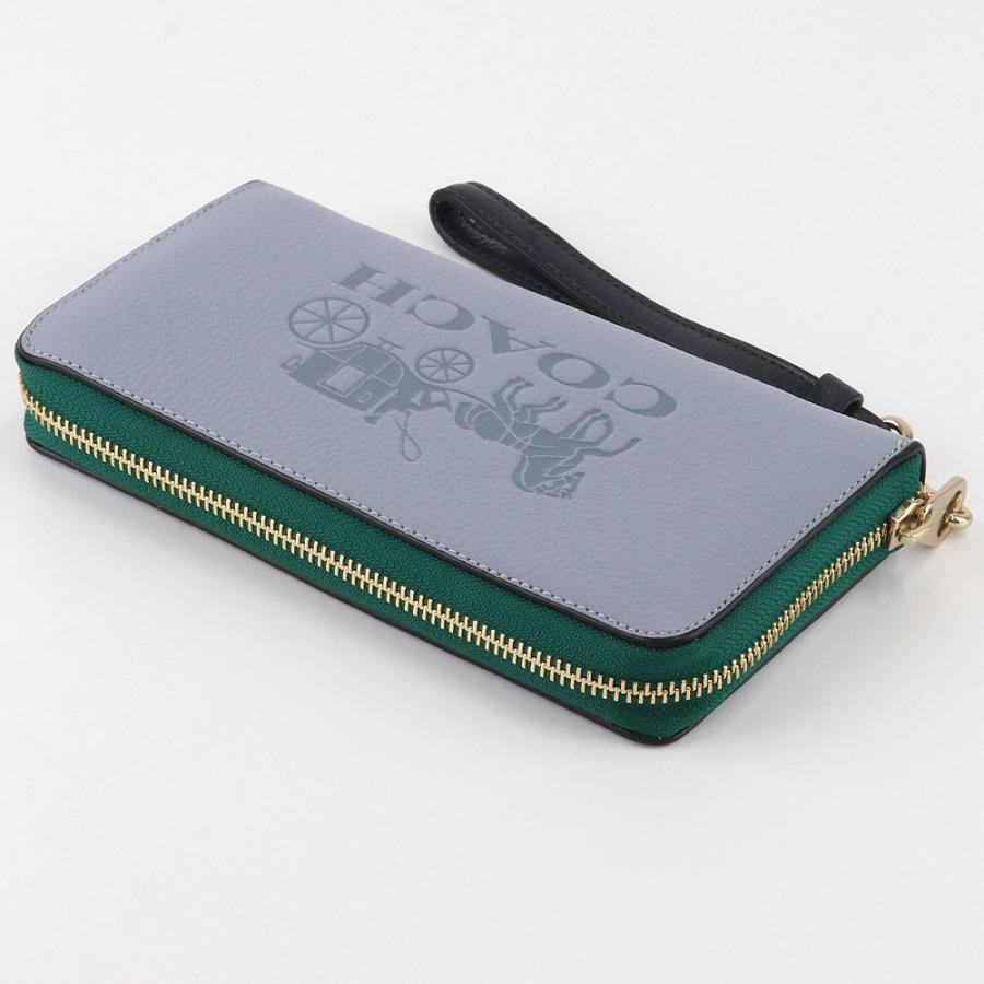 ☆新品☆ 【コーチ】 長財布 エンボス ジップウォレット C5889 レディース COACH コーチ 財布 長財布 C5889 ストラップ付 ラウンドジップ