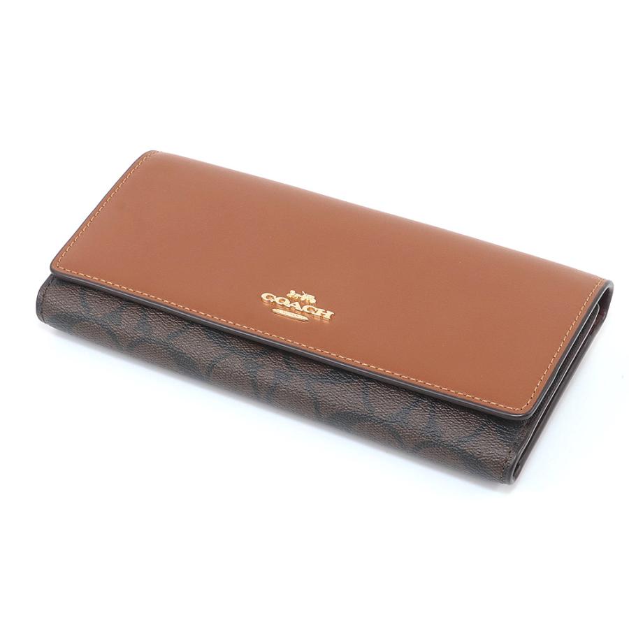 COACH コーチ 財布 長財布 C5966 IMW6S 三つ折り シグネチャー 
