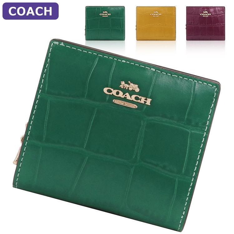 COACH コーチ 財布 二つ折り財布 C6092 ミニ財布 ワニ柄 COACH コーチ 財布 二つ折り財布 C6092 ミニ財布 ワニ柄