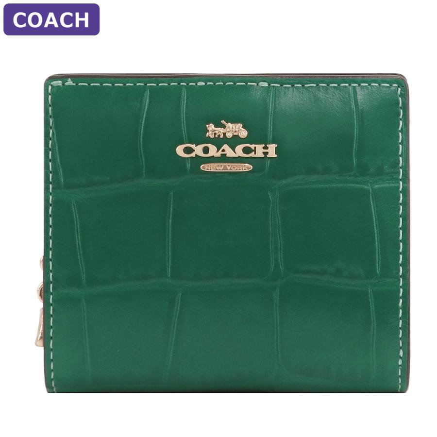 COACH コーチ 財布 二つ折り財布 C6092 ミニ財布 ワニ柄 COACH コーチ 財布 二つ折り財布 C6092 ミニ財布 ワニ柄