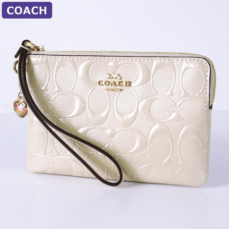 COACH（コーチ） ポーチ CDF04 IMCHK シグネチャー エナメル ハート