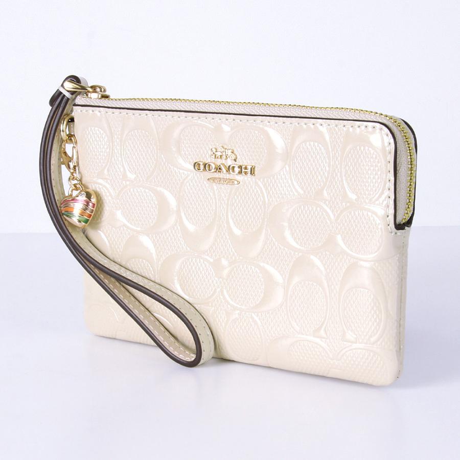 COACH（コーチ） ポーチ CDF04 IMCHK シグネチャー エナメル ハート