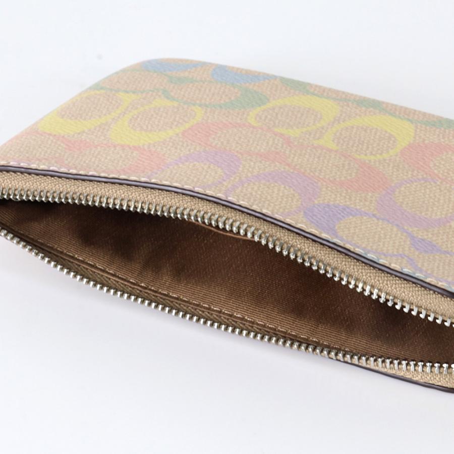 COACH（コーチ） ポーチ CDF28 SVSAS シグネチャー レインボウカラー