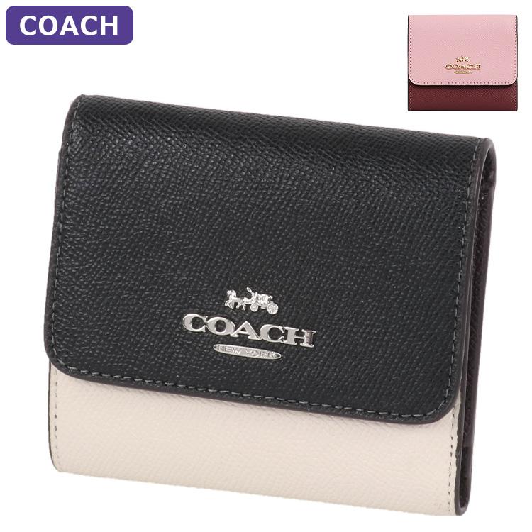 美品 COACH シグネチャー バイカラー 三つ折り財布 Cロゴ cf446-svocc1.jpg