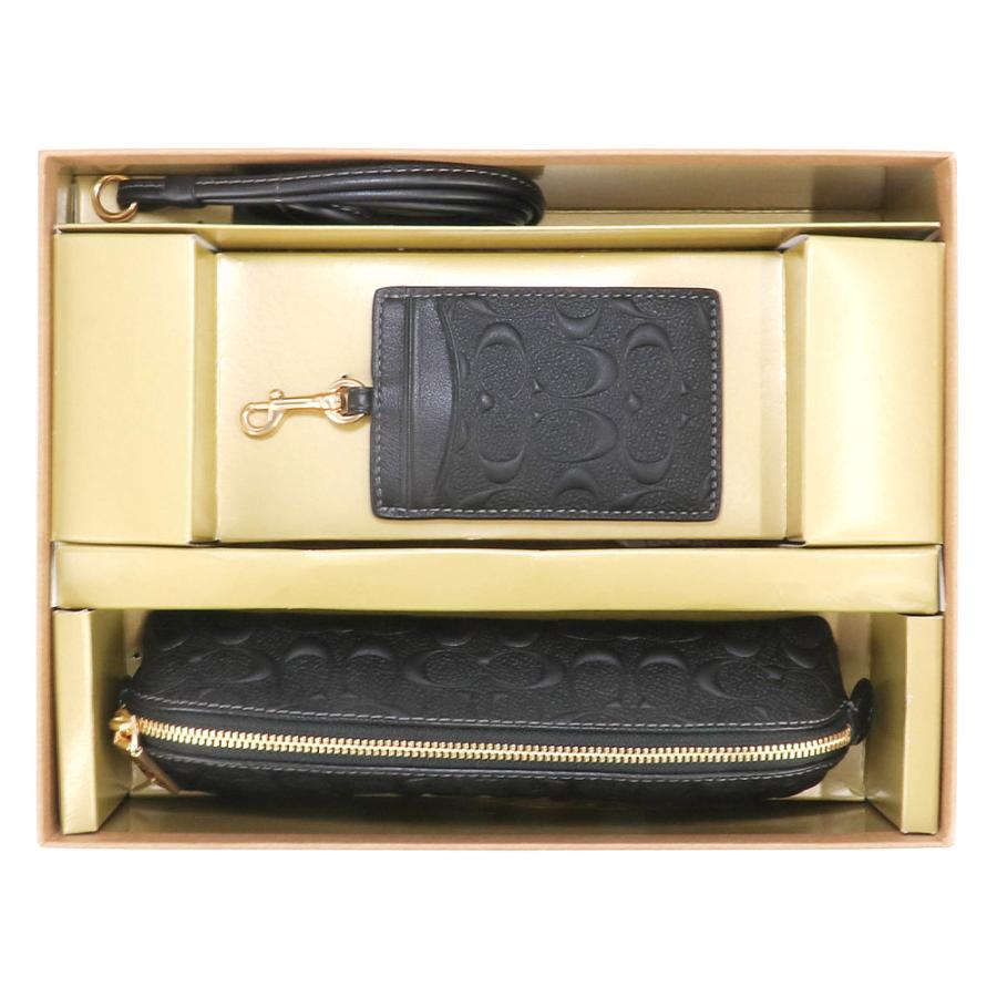 【新品】コーチ COACH ギフトボックス ペンケース IDケース CF467 COACH コーチ IDカードケース ペンケース CF467 IMBLK