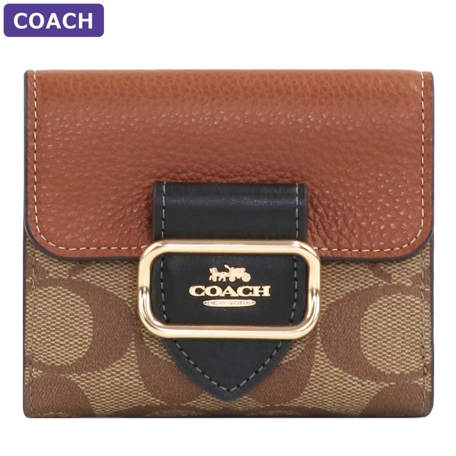 コーチ COACH 財布 二つ折り財布 CF472 IME7V ミニ財布 シグネチャー