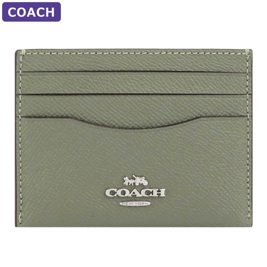 COACH コーチ カードケース CH145 SVDSG パスケース アウトレット  