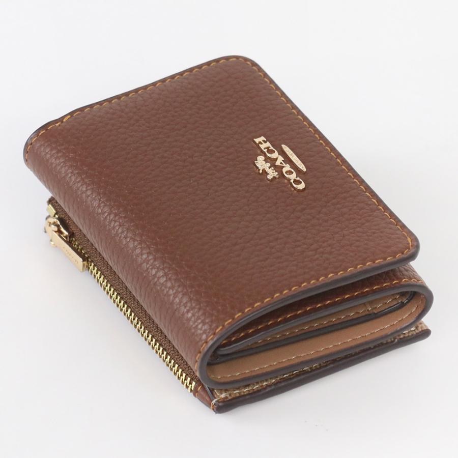 新品☆COACH (コーチ) 折り財布　ブラウン　シグネチャー レザー コーチ COACH 財布 （ブラウン） -waja bazar - 海外ファッション