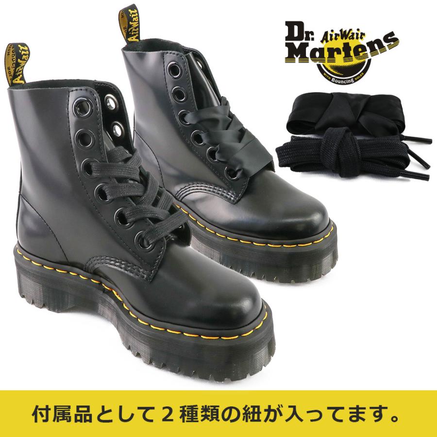 ドクターマーチン Dr Martens シューズ ワークブーツ Molly 6ホール レディース 新作 Dr Molly Black Hommage 通販 Yahoo ショッピング