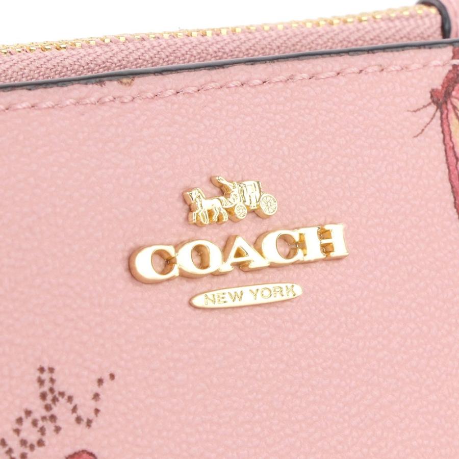 【新品未使用】COACH コーチ 財布　バタフライ COACH コーチ バタフライ プリント ラウンドファスナー 長財布