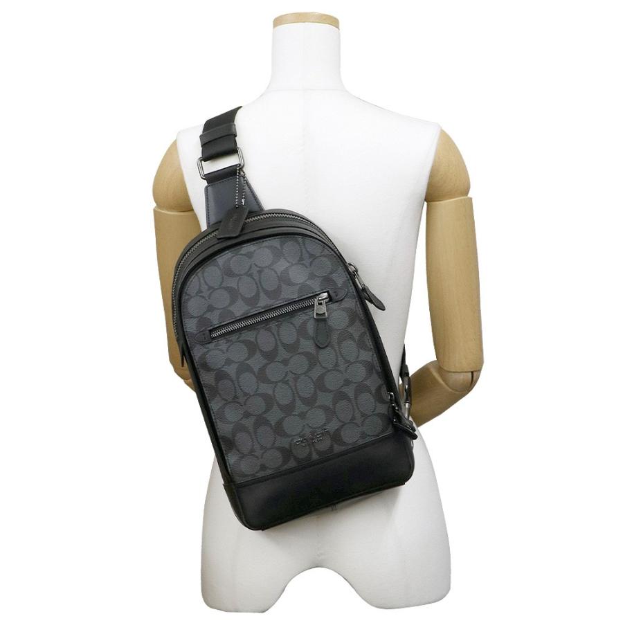 P2倍 コーチ ボディバッグ メンズ レザー Coach F Qbmi5 シグネチャー アウトレット ギフト プレゼント F Qbmi5 Hommage 通販 Yahoo ショッピング