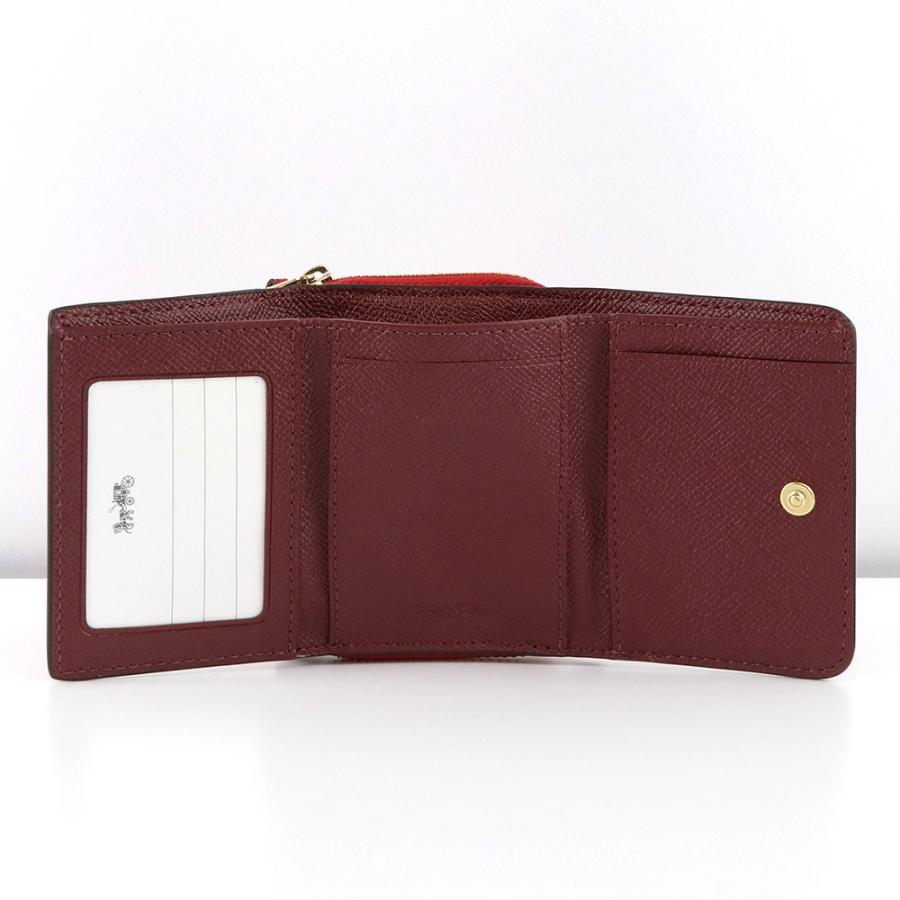 新品 COACH 赤 レッド 三つ折り財布 37968 IMF8Q コーチ COACH 財布 三つ折り財布 ミニ財布 アウトレット レディース