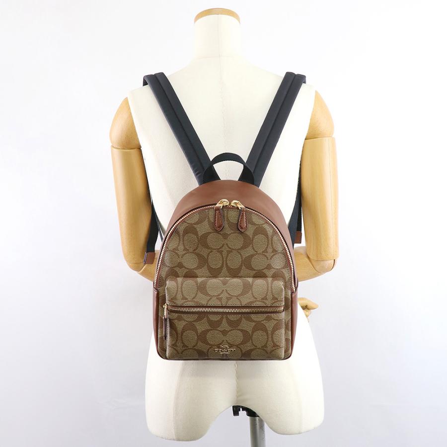美品 コーチ シグネチャー ミニ リュック バックパック 多機能 58315 COACH コーチ バッグ リュックサック 58315 シグネチャー