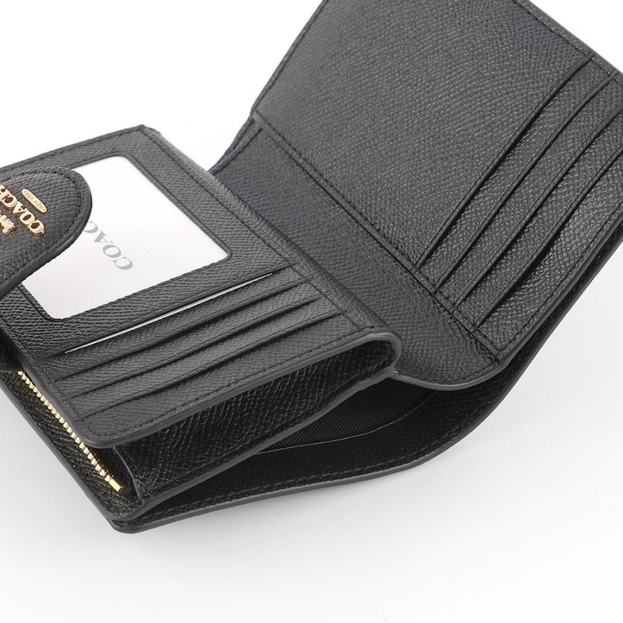 国内即発 COACH OUTLET 6390 IMBLK 二つ折り財布 COACH コーチ 財布 二つ折り財布 6390 IMBLK ミニ財布 ミニ