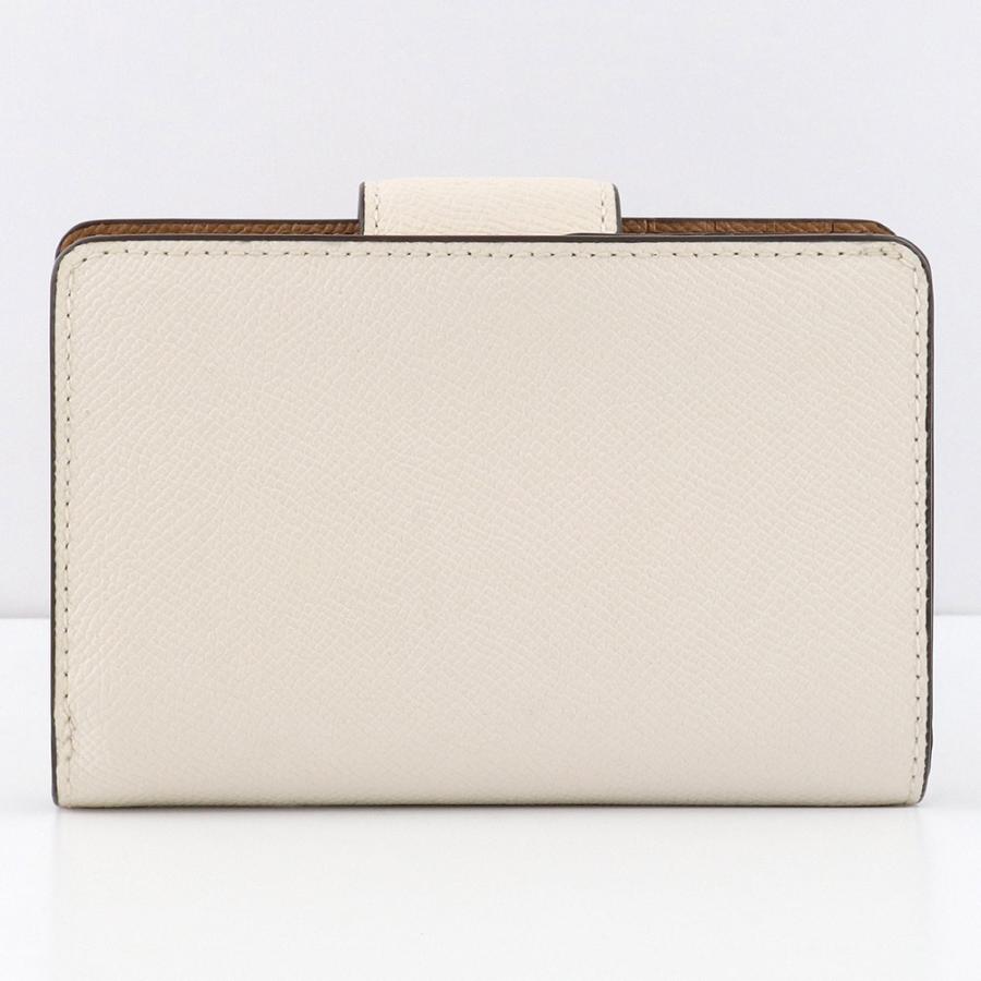 新品⭐️ 【COACH】 コーチ シグネチャー 二つ折り財布 ミニ財布 白×茶色 COACH（コーチ） 二つ折り財布 レディース シグネチャー コーティング