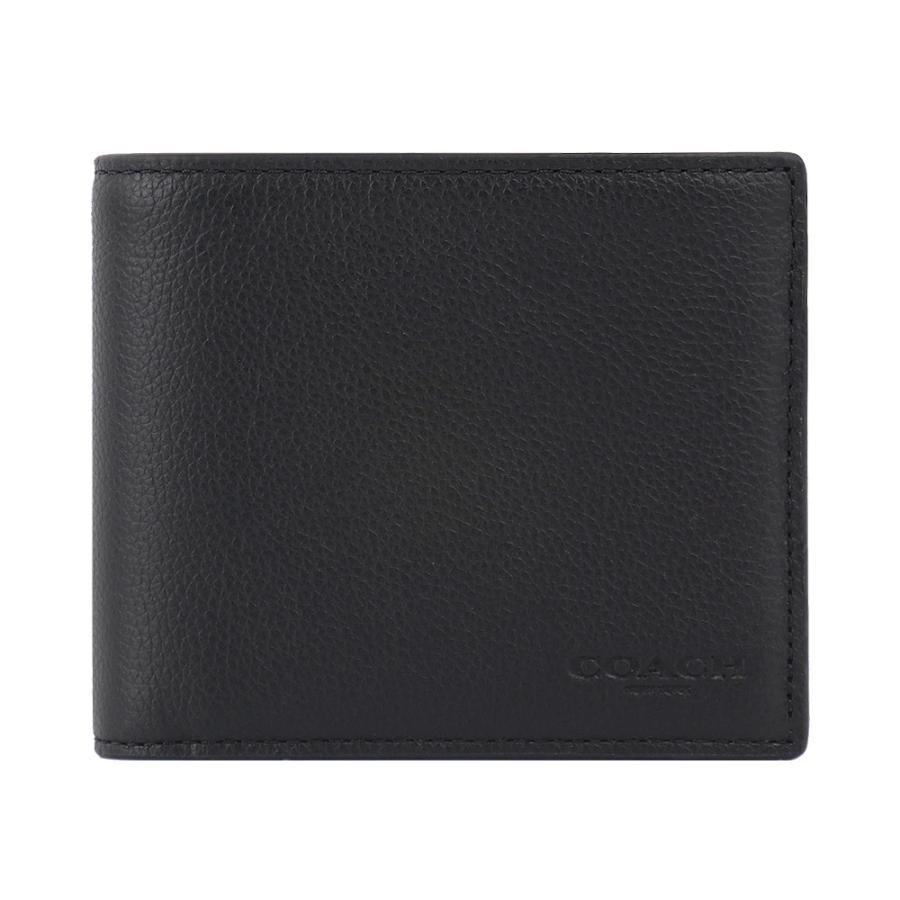 COACH コーチ 財布 二つ折り財布 F64118 BLK ギフトボックス