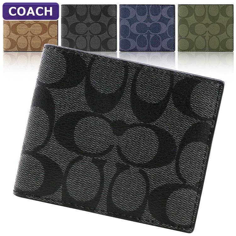 コーチ Coach 財布 二つ折り財布 F カードケース シグネチャー アウトレット メンズ 新作 F M Hommage 通販 Yahoo ショッピング