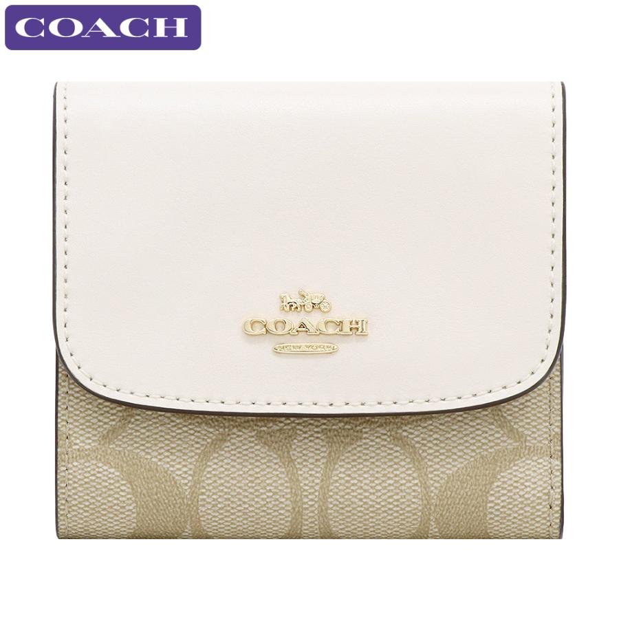 COACH コーチ 財布 三つ折り財布 87589 シグネチャー ミニ財布