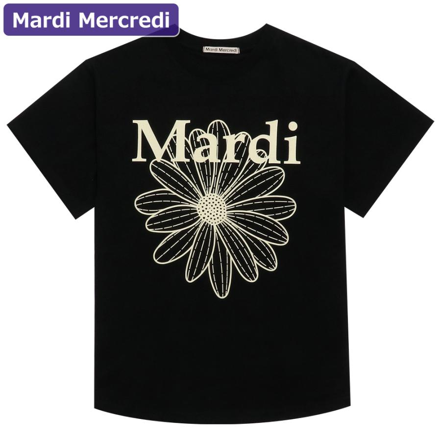 マルディメクルディ MARDI MERCREDI Tシャツ 半袖 TSHIRT FLOWERMARDI 韓国 ファッション